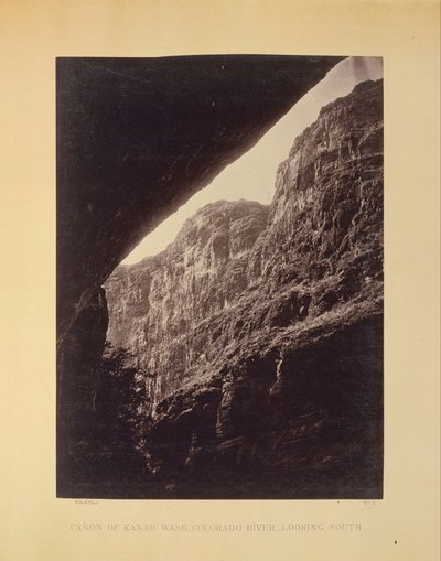 Cañon de Kanab Wash, rivière Colorado, vue vers le sud - William H. Bell